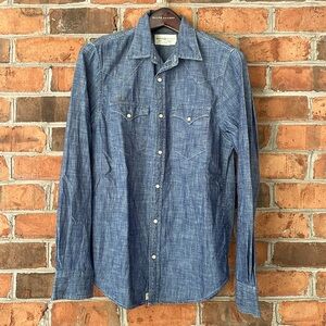 Denim & supply chambray western snap shirt
